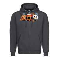Smoke christmas Zipper Hoodie - CowGirlArtShop