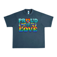 Midnight Navy Lgbtq Proud Of Love Urban Heavy Tee - BundleAndBundleShop