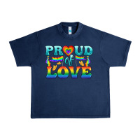 Navy Lgbtq Proud Of Love Urban Heavy Tee - BundleAndBundleShop