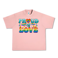 Salmon Lgbtq Proud Of Love Urban Heavy Tee - BundleAndBundleShop