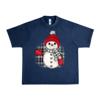 Navy grey christmas snowman Urban Heavy Tee - JahusDesignShop