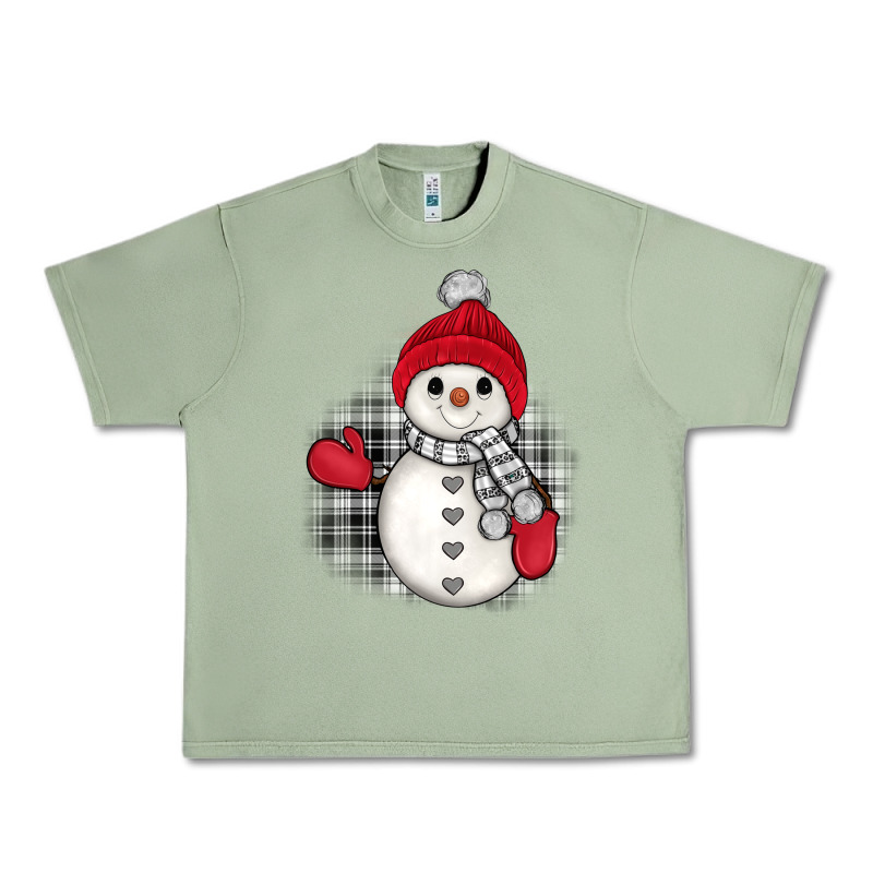 Grey Christmas Snowman Urban Heavy Tee by JahusDesignShop | Teevron
