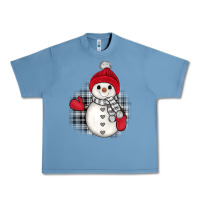 Pebble Blue grey christmas snowman Urban Heavy Tee - JahusDesignShop