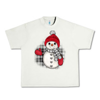 Pistachio grey christmas snowman Urban Heavy Tee - JahusDesignShop