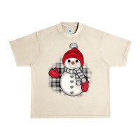 Sandshell grey christmas snowman Urban Heavy Tee - JahusDesignShop