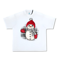 White grey christmas snowman Urban Heavy Tee - JahusDesignShop