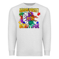 Oatmeal Heather Neurodiversity is beautiful Premium Sweatshirt - FaDigitalArtStudio