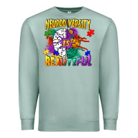 Seafoam Neurodiversity is beautiful Premium Sweatshirt - FaDigitalArtStudio
