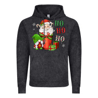 Vintage Black ho ho ho gnome santa coffee cup Vintage Hoodie - MaliasSmallBusiness