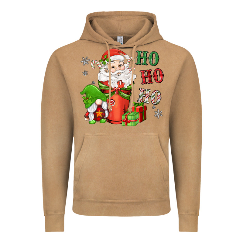 Ho Ho Ho Gnome Santa Coffee Cup Vintage Hoodie by MaliasSmallBusiness | Teevron