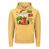Vintage Mustard ho ho ho gnome santa coffee cup Vintage Hoodie - MaliasSmallBusiness