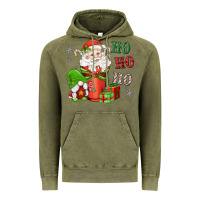 Vintage Olive ho ho ho gnome santa coffee cup Vintage Hoodie - MaliasSmallBusiness