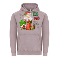 Vintage Zinc ho ho ho gnome santa coffee cup Vintage Hoodie - MaliasSmallBusiness