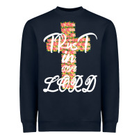 Navy Trust In The Lord Heavyweight Sweatshirt - Bettercallsaul