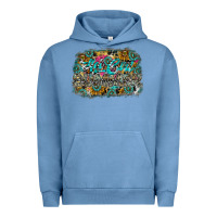 Pigment Pebble Blue hot mom summer Urban Hoodie - CowhideDigitalArt