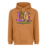 Meerkat Louisiana LA Mardi Gras Heavyweight Hoodie - FaDigitalArtStudio