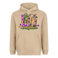 Mushroom Louisiana LA Mardi Gras Heavyweight Hoodie - FaDigitalArtStudio