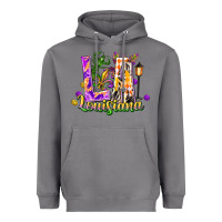 Louisiana La Mardi Gras Heavyweight Hoodie | Teevron