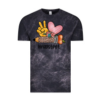 Cloud Black peace love headstent Vintage Tee - JahusDesignShop
