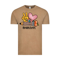 Vintage Coffee peace love headstent Vintage Tee - JahusDesignShop