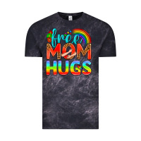 Cloud Black Pride LGBTQ Free Mom Hugs Vintage Tee - BundleAndBundleShop