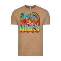 Vintage Coffee Pride LGBTQ Free Mom Hugs Vintage Tee - BundleAndBundleShop