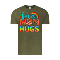 Vintage Olive Pride LGBTQ Free Mom Hugs Vintage Tee - BundleAndBundleShop