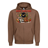 Chestnut merry christmas Zipper Hoodie - CowGirlArtShop