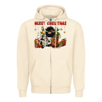 Merry Christmas Zipper Hoodie | Teevron