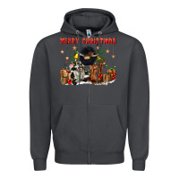 Smoke merry christmas Zipper Hoodie - CowGirlArtShop
