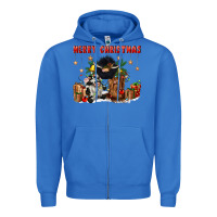 True Royal merry christmas Zipper Hoodie - CowGirlArtShop