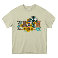 Mossy western faith arrow sunflowers Heavy Core Tee - BarkalooDesign