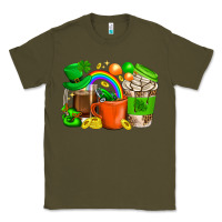 Army Green St. Patricks Day Coffee Cups Classic Tee - BundleAndBundleShop