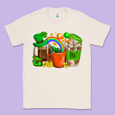 St. Patricks Day Coffee Cups Classic Tee Designed By Bundleandbundleshop