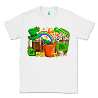 White St. Patricks Day Coffee Cups Classic Tee - BundleAndBundleShop