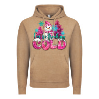 Vintage Coffee im so freaking cold pink christmas snowman Vintage Hoodie - MaliasSmallBusiness