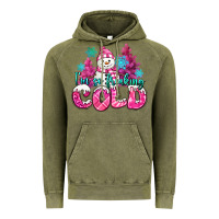 Vintage Olive im so freaking cold pink christmas snowman Vintage Hoodie - MaliasSmallBusiness