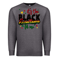 Charcoal Heather It's the black excellence for me Premium Sweatshirt - FaDigitalArtStudio