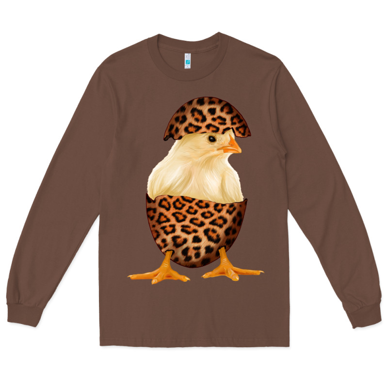 Chick With Leopard Eggshell Long Sleeve Tee by Bettercallsaul | Teevron
