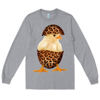Heather Grey Chick with Leopard Eggshell Long Sleeve Tee - Bettercallsaul