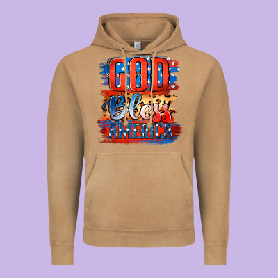 God Bless America Vintage Hoodie Designed By Jasminsmagicworld