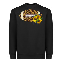 Black Leopard Print Footbal Heavyweight Sweatshirt - Bettercallsaul