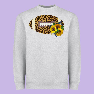 Leopard Print Footbal Heavyweight Sweatshirt Designed By Bettercallsaul