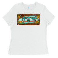 White western howdy cowgirl leopard serape   license plate template Ladies Tee - BarkalooDesign