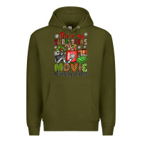 Army Green this is my christmas movie watching blanket Premium Hoodie - OliviaCreatesArt