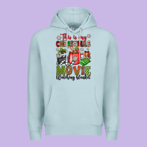 This Is My Christmas Movie Watching Blanket Premium Hoodie Designed By Oliviacreatesart