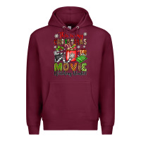 Burgundy this is my christmas movie watching blanket Premium Hoodie - OliviaCreatesArt
