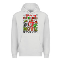 Dove Grey this is my christmas movie watching blanket Premium Hoodie - OliviaCreatesArt