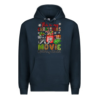 Navy this is my christmas movie watching blanket Premium Hoodie - OliviaCreatesArt