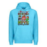 Ocean Blue this is my christmas movie watching blanket Premium Hoodie - OliviaCreatesArt